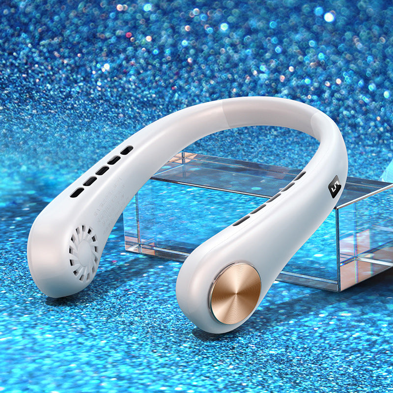 Mini Ventilateur Tour de Cou Sans Pales – Fraîcheur Portable en Été